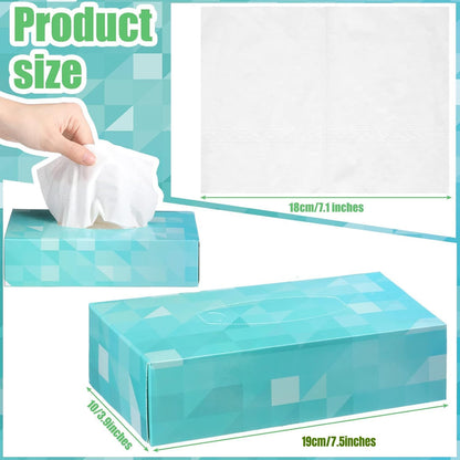 5-in-1 Tissue Box Holder with Storage Caddy, 20cm Plastic Multifunction Countertop Organizer, 3X Compartments 1x Top Tray, Ideal for Office, Home, Vanity, Makeup & Stationery (Pink)