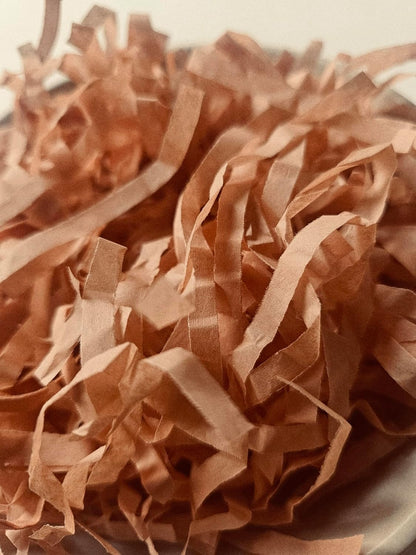 Terracotta Dusty Peach Shredded Paper Box Filler Hamper Gift Basket Acid-free Colourfast (60g)