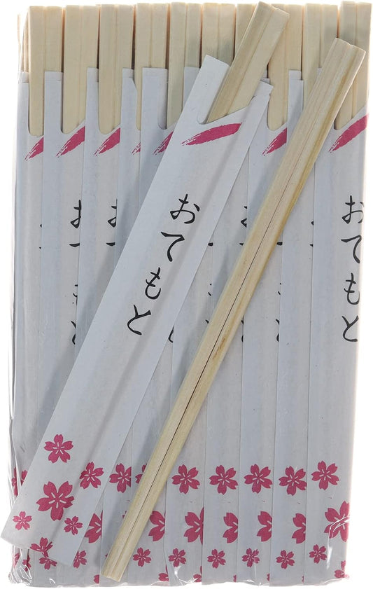Disposable Chopsticks 70 pairs | Individually Wrapped Disposable Wooden Chopstick | Best for Sushi & Asian Dishes (Pink)