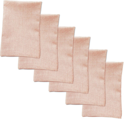 Two-Toned Napkin Set, Peach, 100% Cotton, Napkin Size 18x18 Inch, Suitable for Formal Dining, Everyday Meals, Thanks-Giving and Other Casual Occasions. Pack 6 Pieces.