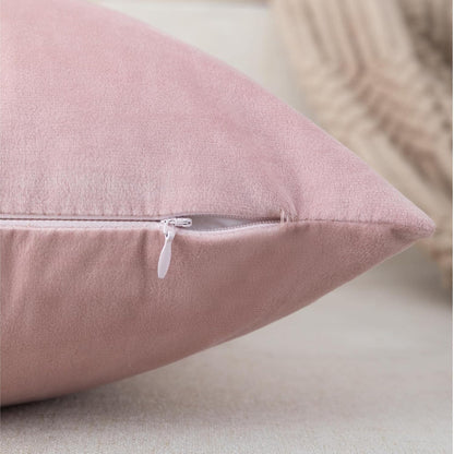 Gold Leather Striped Throw Pillow Covers 12×20 Inch.Pink