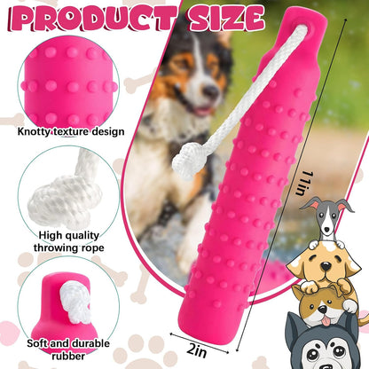 Pink Dog Bumper Toy Training Dummy, 4 Pcs