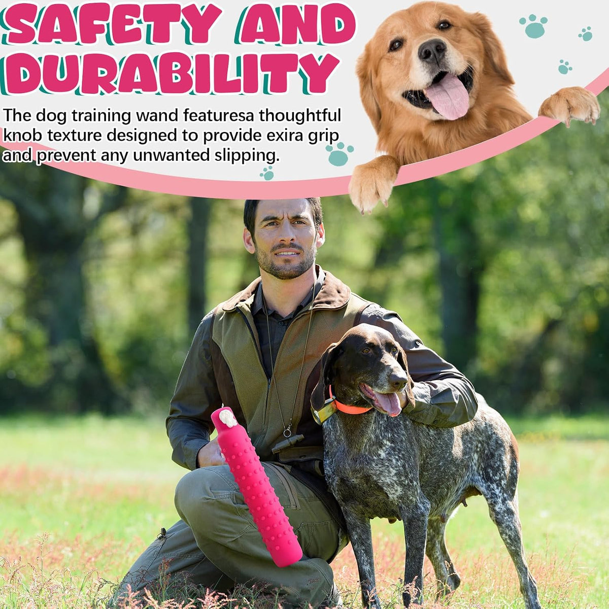 Pink Dog Bumper Toy Training Dummy, 4 Pcs