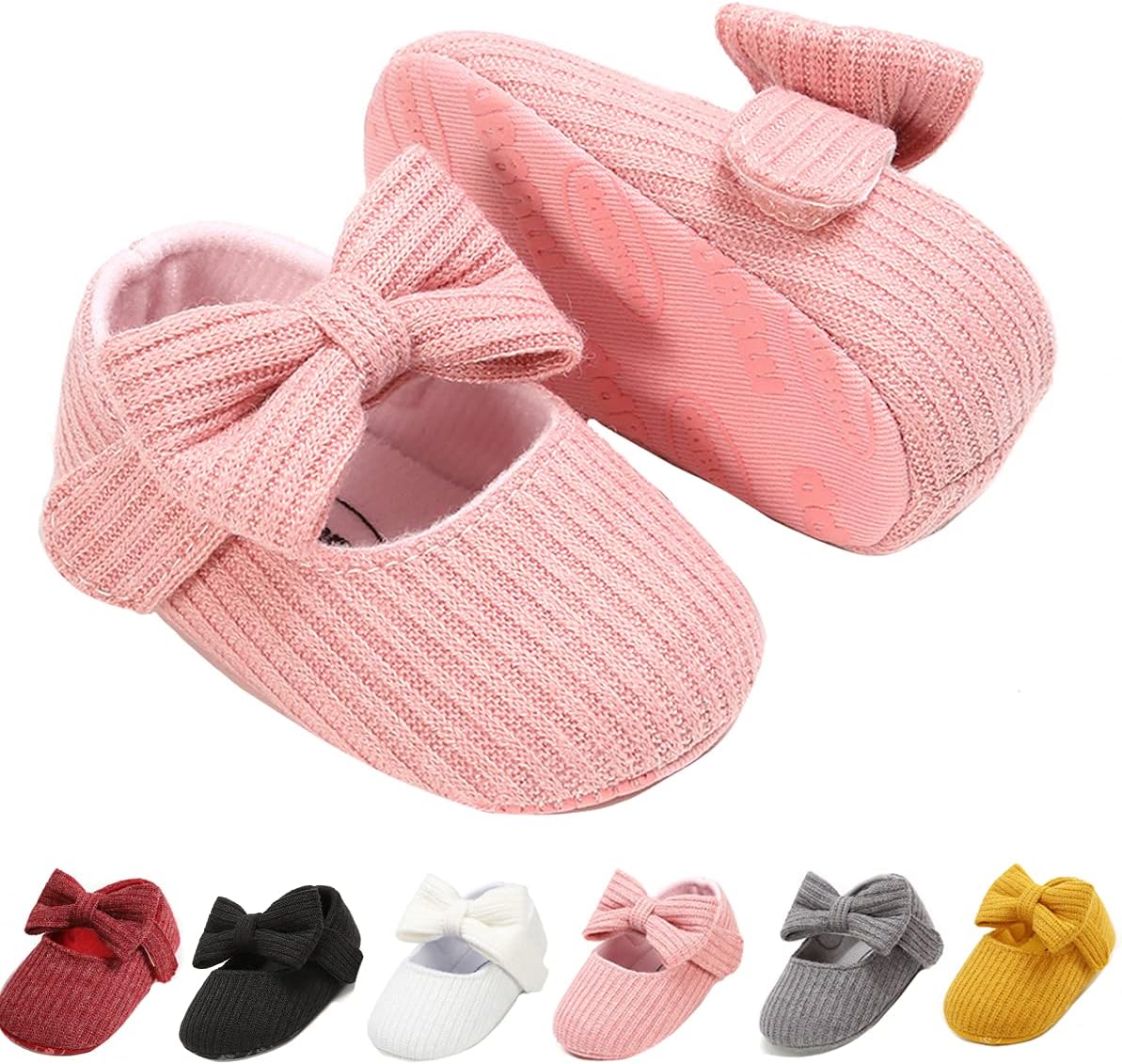 Infant Baby Boys Girls Slippers Cozy Fleece Booties Soft Bottom Warm Cartoon Socks Newborn Crib Shoes