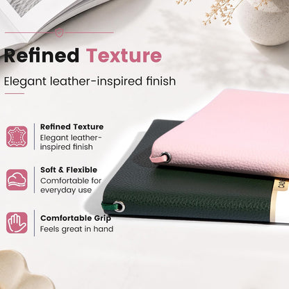 College Ruled Journal for Men & Women, Softcover A5 Leather Notebook