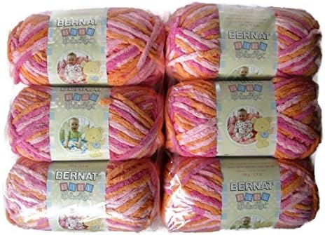 Baby Blanket Yarn, 3.5oz, 6-PACK (Peachy)
