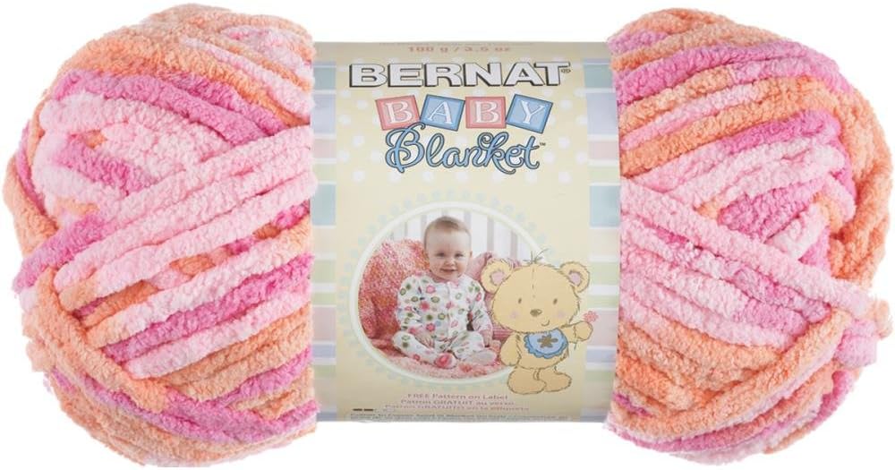 Baby Blanket Yarn, 3.5oz, 6-PACK (Peachy)