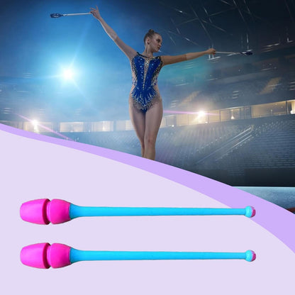 2Pcs Rhytmic Gymnastics Exercise Pole 45.5cm Gymnastics Training Equipment for Stage