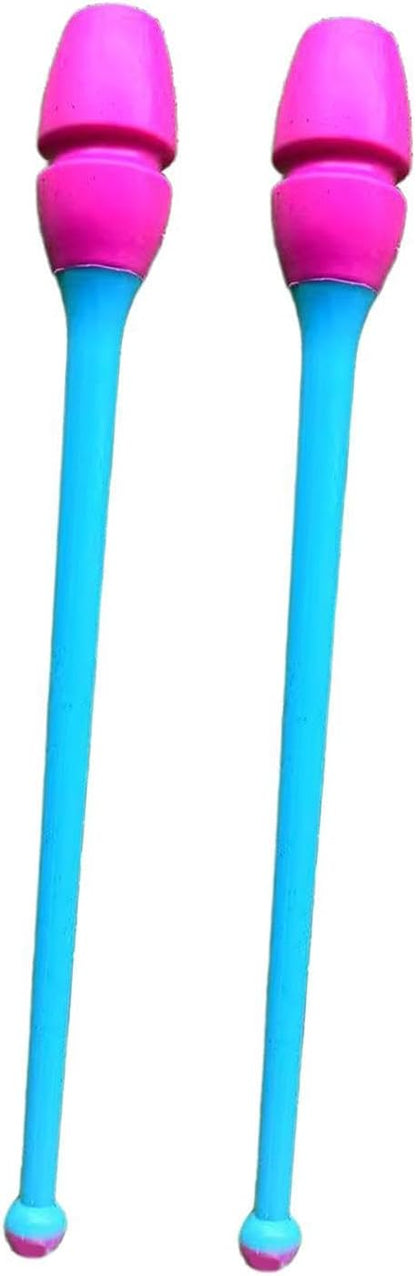 2Pcs Rhytmic Gymnastics Exercise Pole 45.5cm Gymnastics Training Equipment for Stage
