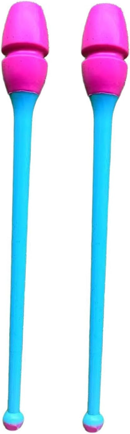 2Pcs Rhytmic Gymnastics Exercise Pole 45.5cm Gymnastics Training Equipment for Stage