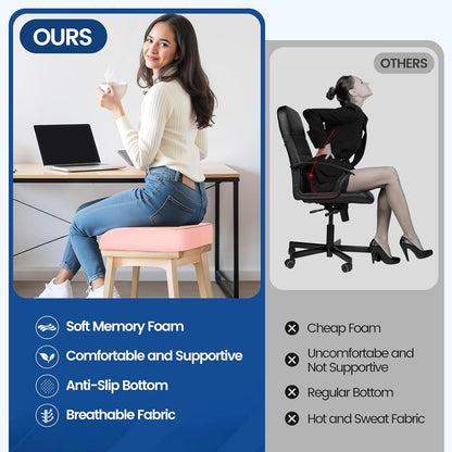 Seat Cushion, Chair Pad, Memory Foam Tailbone Pain Relief