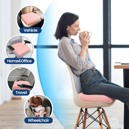 Seat Cushion, Chair Pad, Memory Foam Tailbone Pain Relief