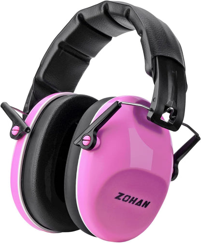 032 Kids Noise Canceling Headphones - 25dB NRR Kids Ear Protection Earmuffs for School, Monster Jam, Fireworks, Travel, Air Show, Concert, Autism - Pink
