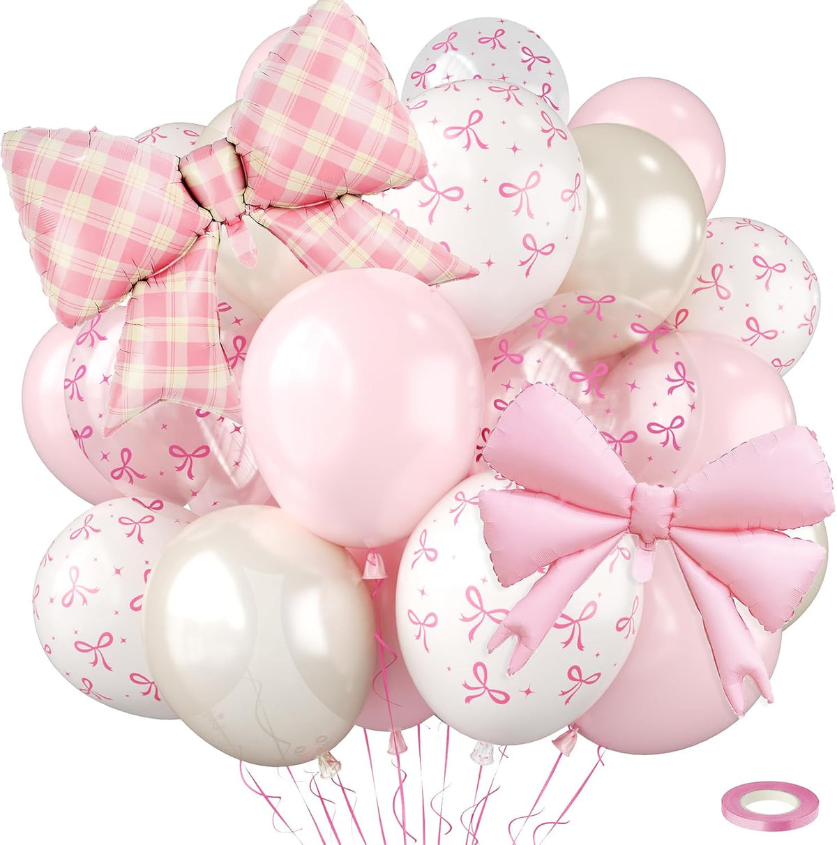 Bow Balloons for Coquette Birthday Wedding Decorations