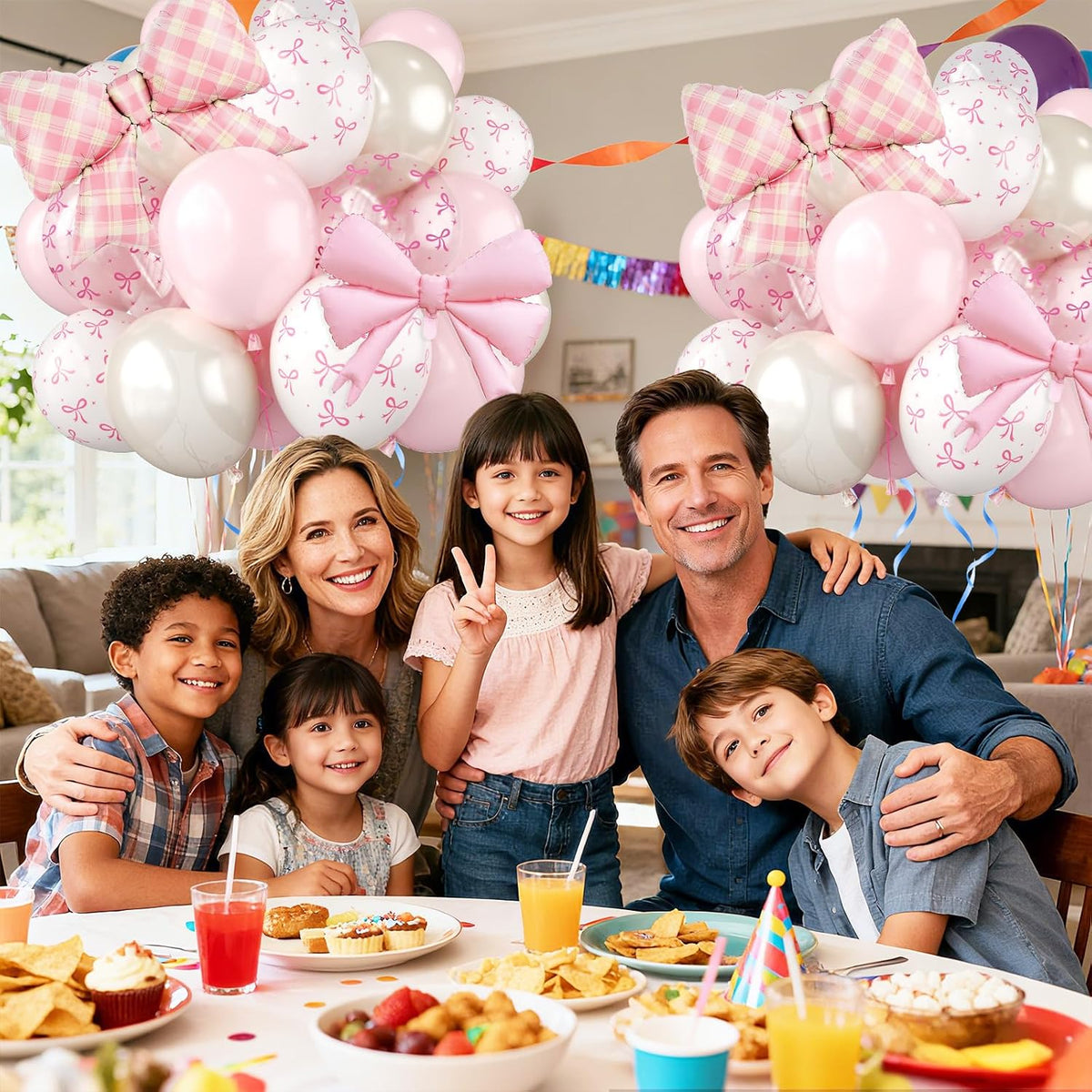 Bow Balloons for Coquette Birthday Wedding Decorations