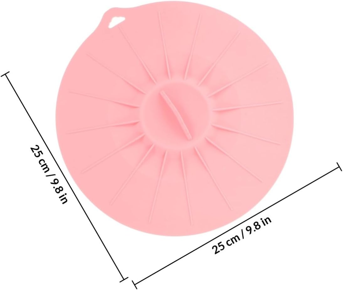 Silicone Bowl Lids and Cup Covers Set, Reusable Microwave Safe Airtight Food Storage Lids, Pink Silicone Pot Covers for Kitchen Food Fresh Keeping, 5pcs Set