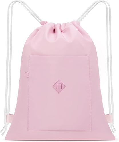 Drawstring Backpack with Wet Pocket, Sports Gym Sackpack for Women