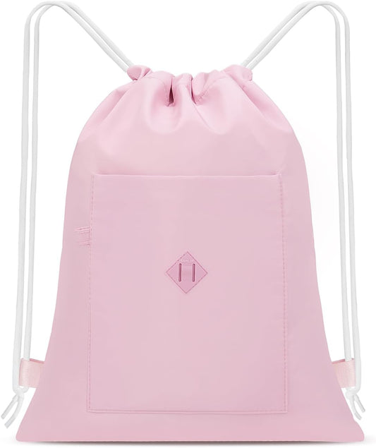 Drawstring Backpack with Wet Pocket, Sports Gym Sackpack for Women