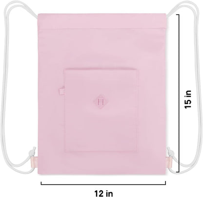 Drawstring Backpack with Wet Pocket, Sports Gym Sackpack for Women