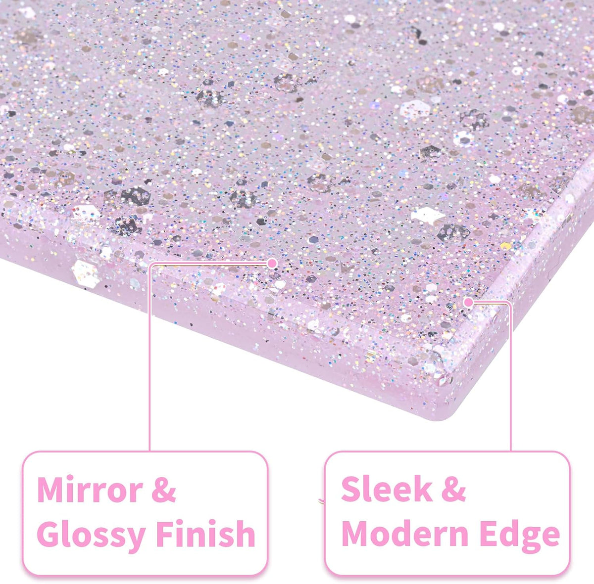 Pink Glitter Light Switch Cover, 5.1"x3.15", Single Toggle