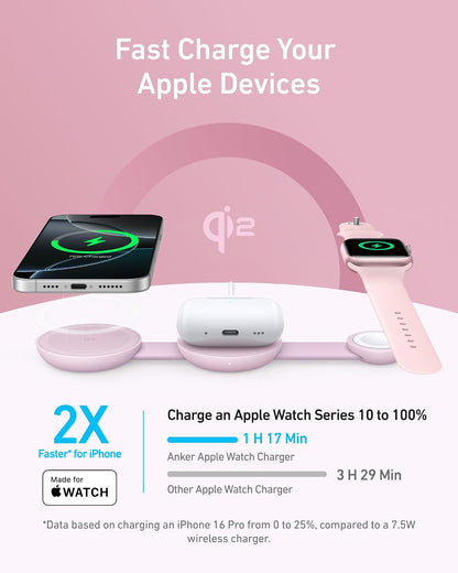 MagGo UFO 3-in-1 MagSafe Compatible Qi2 15W Charging Station