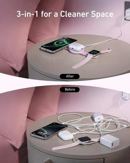 MagGo UFO 3-in-1 MagSafe Compatible Qi2 15W Charging Station