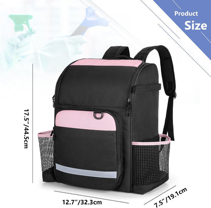 LoDrid Cleaning Backpack with Thickened Adjustable Shoulder Straps, Pink