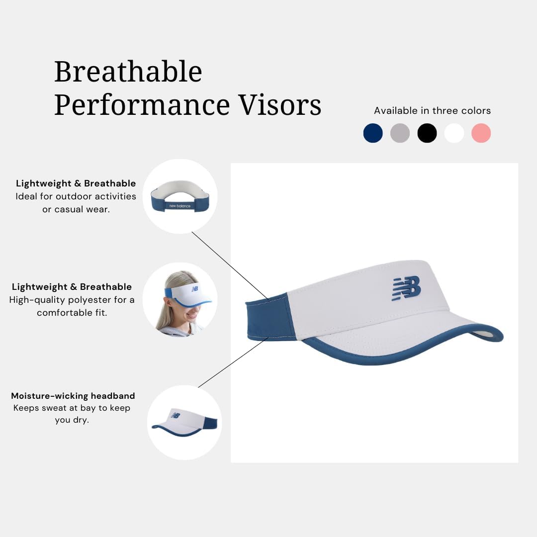 New Balance Women's Lightweight Adjustable Performance Visor