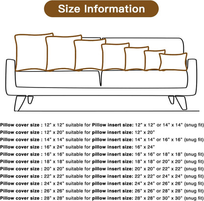 Cozy Striped Corduroy Pillow Covers Super Soft Decorative Square Throw Pillow Covers Case Cushion Covers for Sofa Couch Bedroom Car Decor 20 x 20 Inches, Pink