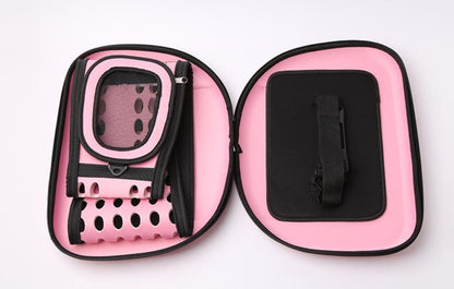 Foldable Pet Dog Cat Carrier Cage Collapsible Travel Kennel - Portable Pet Carrier Outdoor Shoulder Bag for Puppy Dog Cat Small Medium Large Animal (M, Pink)
