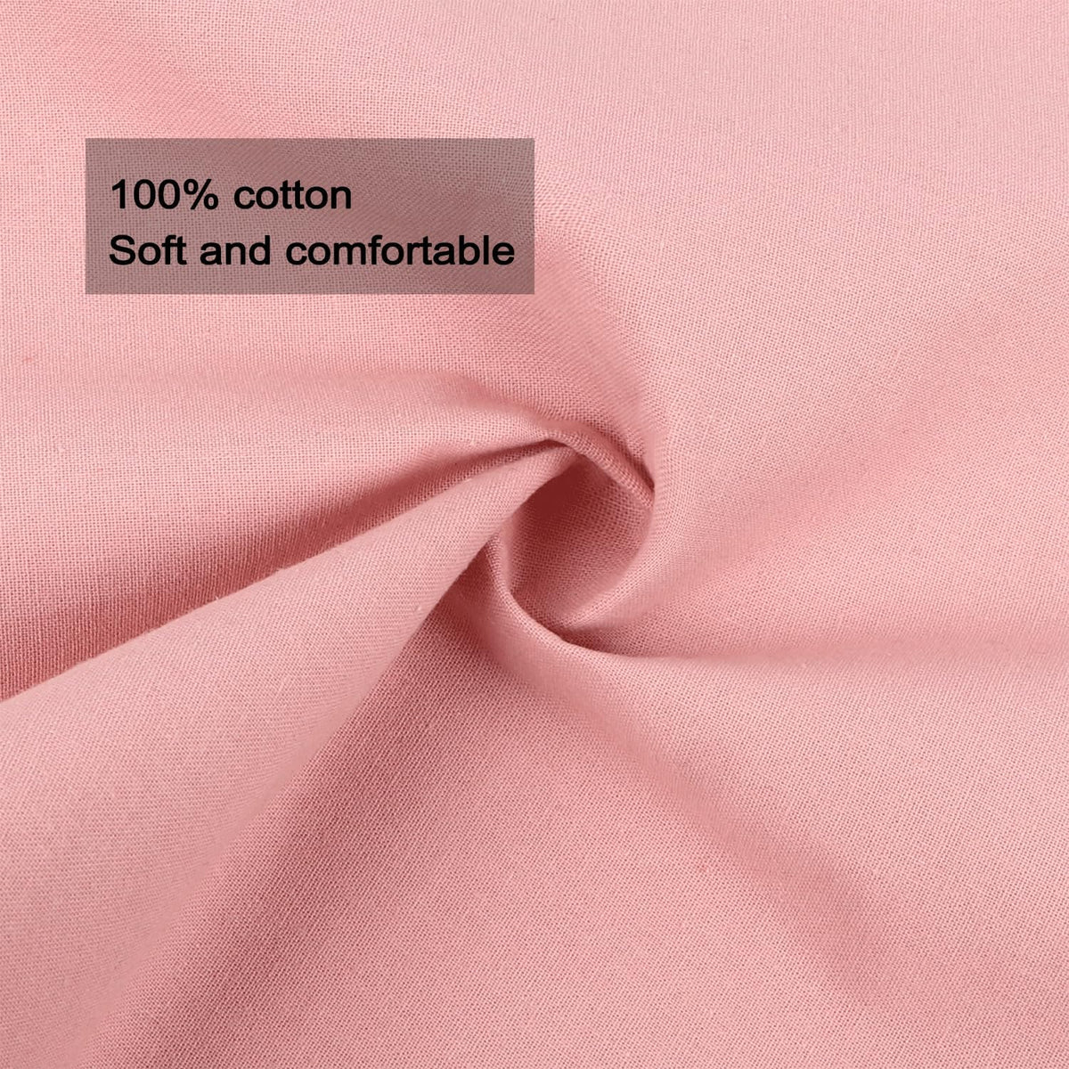 Scalloped Embroidery Cloth Napkins Set of 4 14"X14" Cotton Napkins for Potluck Party Wedding Table Decor (Square Pink with Red)