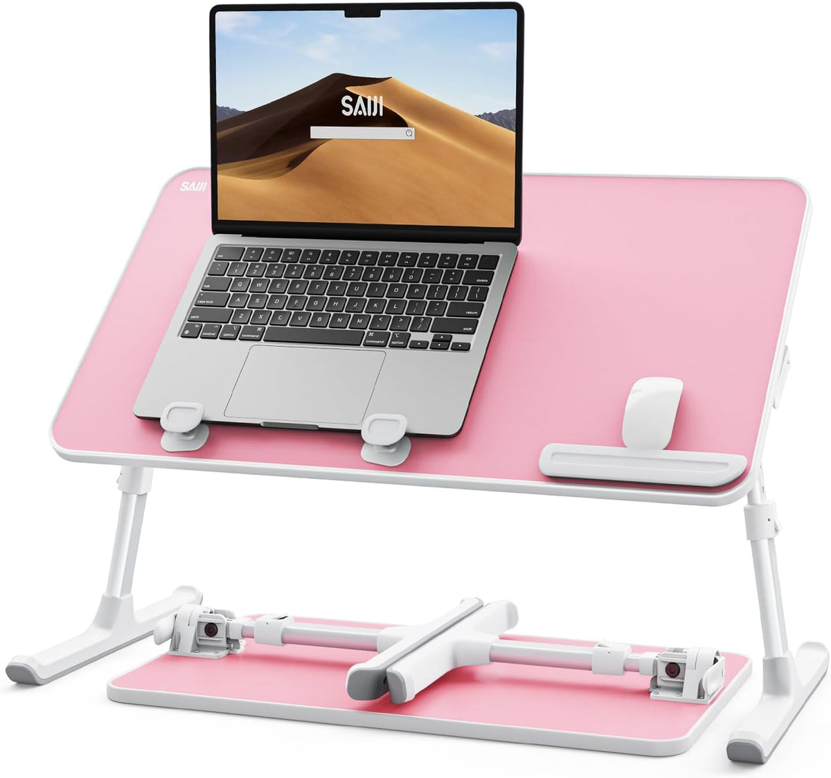 Height & Angle Adjustable Laptop Stand for Bed, Lap Desk Tray Table