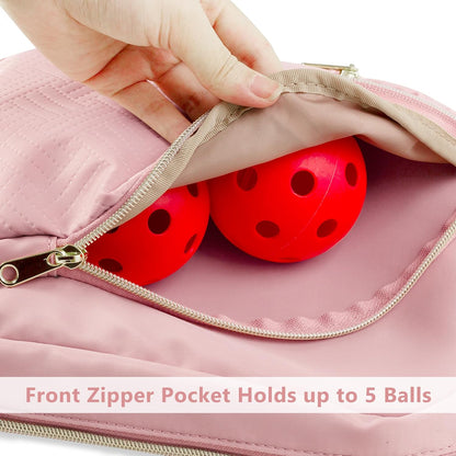 Pickleball Bag for Women, Pickleball Paddle Sling Bag with Strap