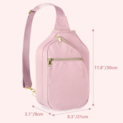 Pickleball Bag for Women, Pickleball Paddle Sling Bag with Strap