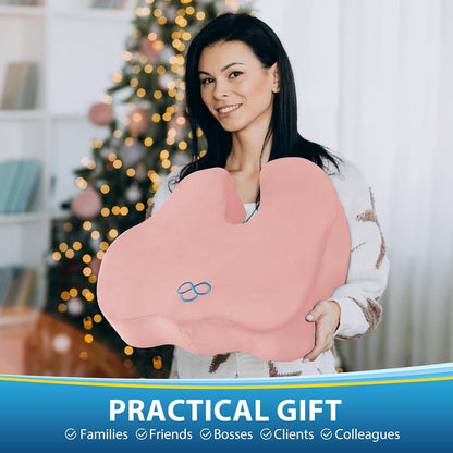 Memory Foam Seat Cushion for Office Chair & Car Seat, Pink