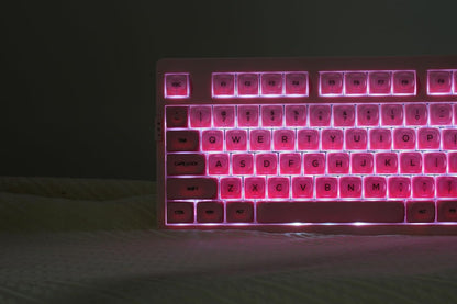 ZH980 Foundation Mechanical Keyboard,95% Pink Creamy Keyboard with Number Pad,Cute Jelly MOA Profile Keycaps,Creamy Sounding Linear Switches,Hot-Swappable,RGB Backlit
