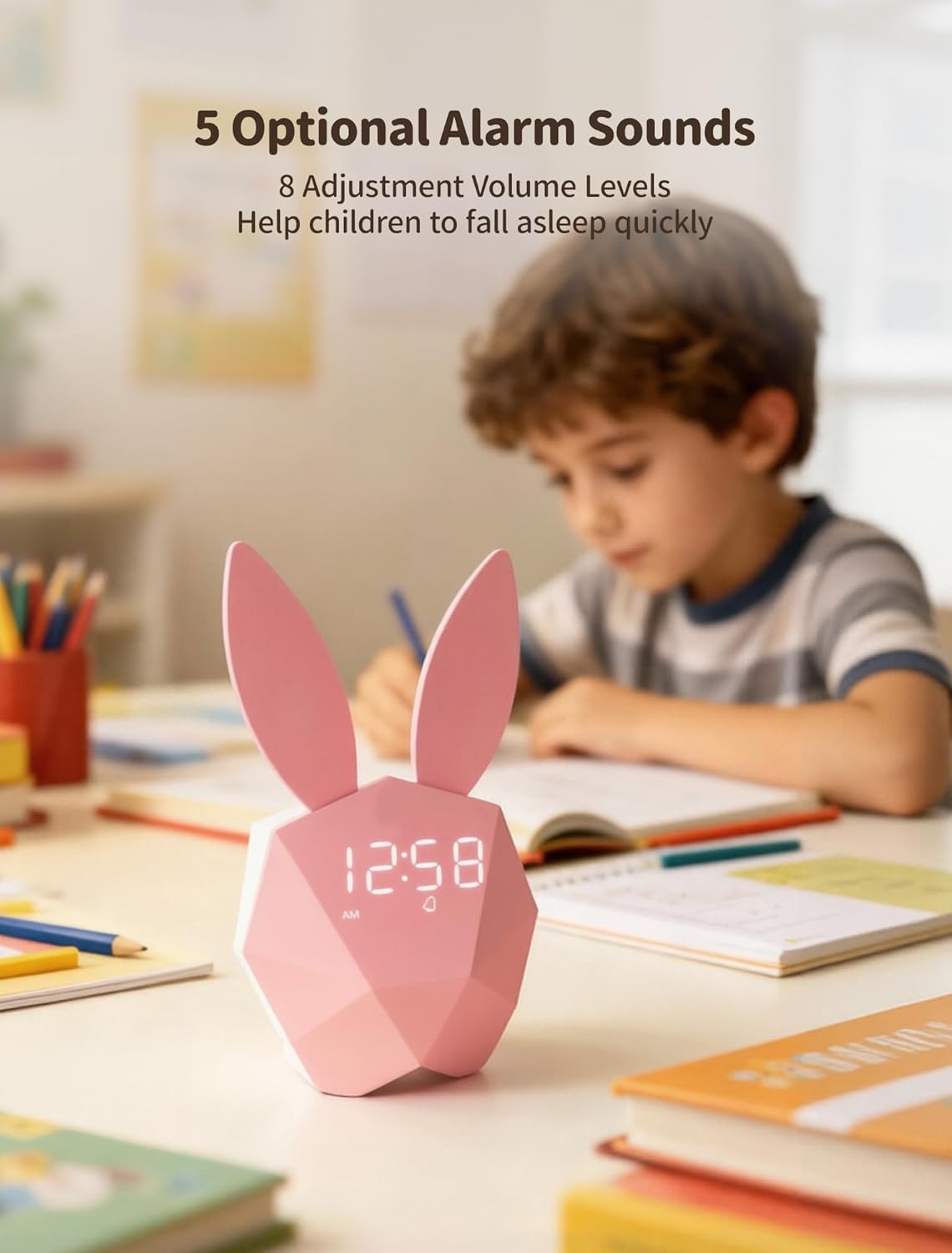 Bunny Alarm Clock for Kids,ok to Wake, Toddler Sleep Clock