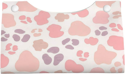 Pink Rose Gold Cheetah Skin Wild Animal Leopard Print Long Tissue Box Cover Facial Paper Holder 7.87'' x 5.12'' x 0.98''