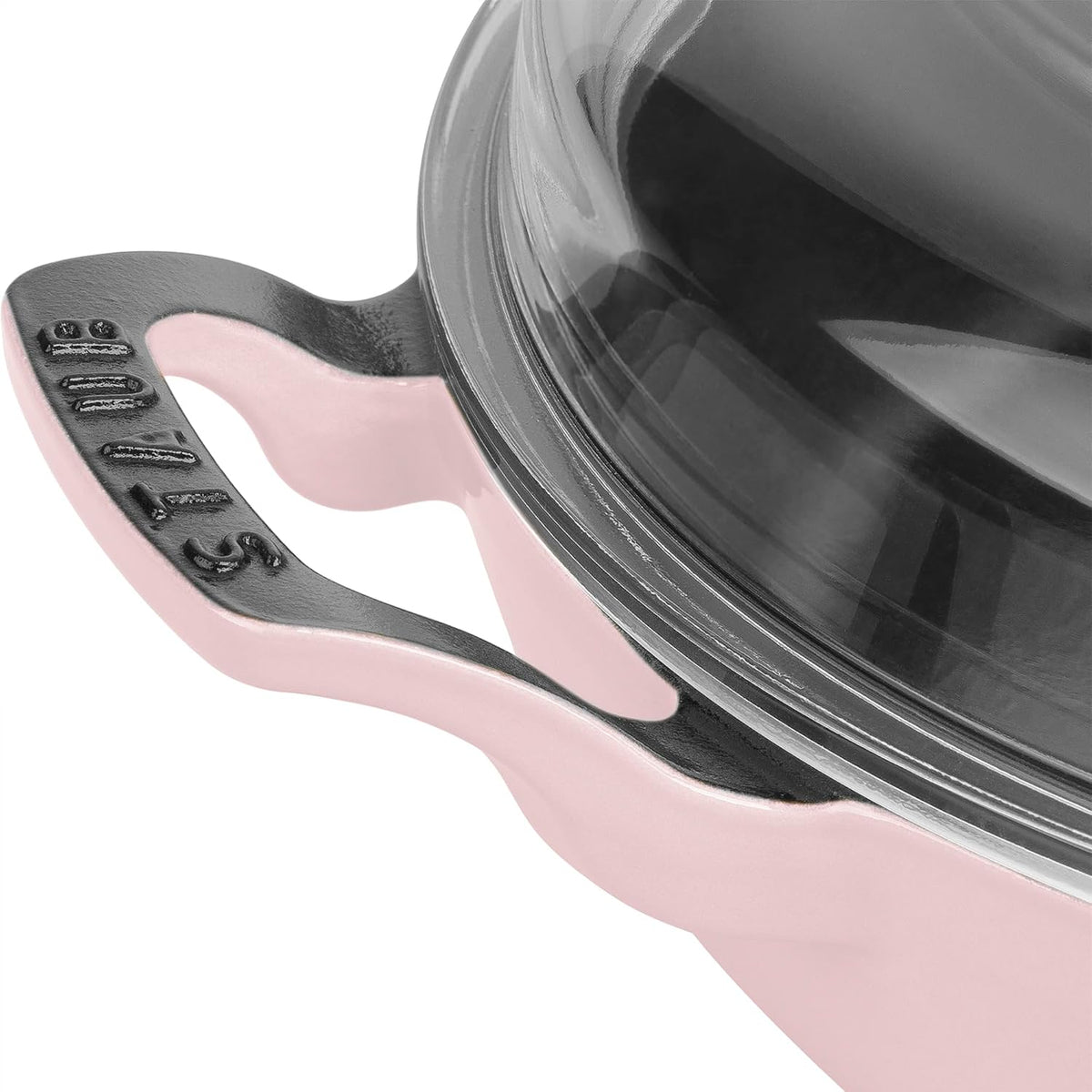 Cast Iron 3.5-qt Braiser with Glass Lid - Peony Pink