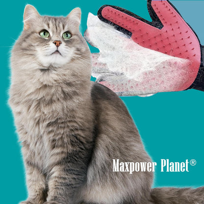 Pet Grooming Gloves for Dogs and Cats - Grooming Mitt for Dogs -Cat Gloves - Hair Removal Bruh - All Hair Types