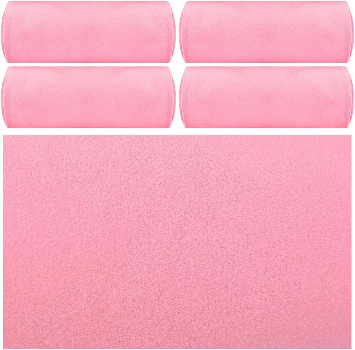 4 Pack 72 x 24 Inch Non Slip Microfiber Yoga Mat Towels, Pink
