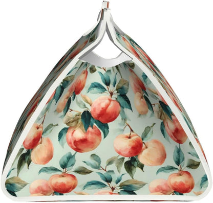 Fruits Peach (1) for Long Tissue Box Cover, Pu Leather Rectangular Tissue Holder for Bathroom, Desk, Home Decor
