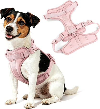 Wisedog Lightweight No Pull Dog Harness, Gossamer Pink, Medium