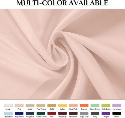 Round Tablecloth, Waterproof & Stain Resistant Table Cloth Wrinkle Free Fabric Washable 210GSM Polyester Table Cover for Spring/Party/Outdoor - 120 inch,Pink