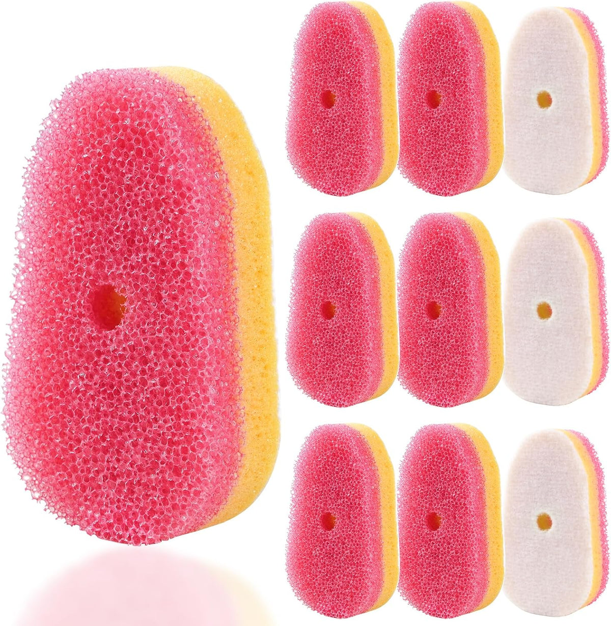 Sponge Refills for Scrub Daddy Dish Daddy, 10 Pack Dish Wand Refills