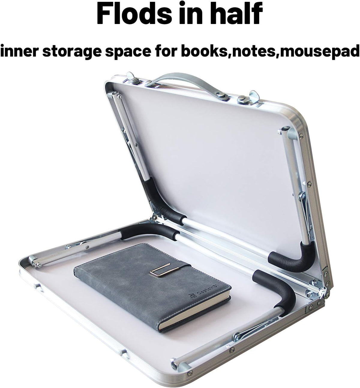 Foldable Laptop Table, Bed Desk, Breakfast Serving Bed Tray, Pink
