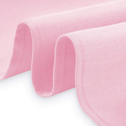 90 x 132 Inch Rectangular Tablecloth, Washable Polyester Fabric Table Cloth for Dining Tables, Parties, Restaurants, Weddings - Pink