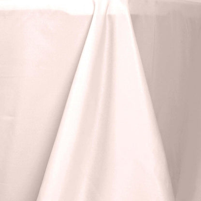 Rectangle Tablecloth, 90"x132" Stain & Wrinkle Resistant Washable Table Cloth, Oblong Decorative Polyester Fabric Table Cover for Dining, Party, Wedding & Baby Shower- Blush