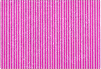 Rose Red Pink Stripes Bathroom Rug, Non Slip Dry Quickly Bath Mat, Absorbent Soft Bath Rug, Home Decor Accessories, 24"x16"