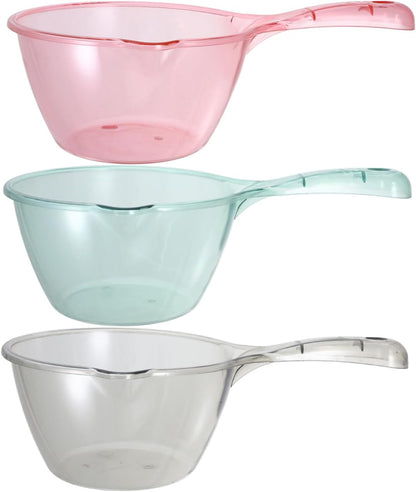 3 Piece Kitchen Water Ladle in Pcdg for Shower and Garden Use